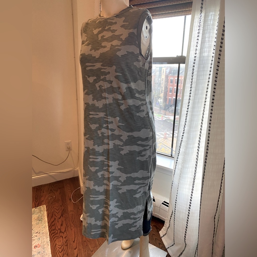 Camouflage Tee Shirt Maxi Dress